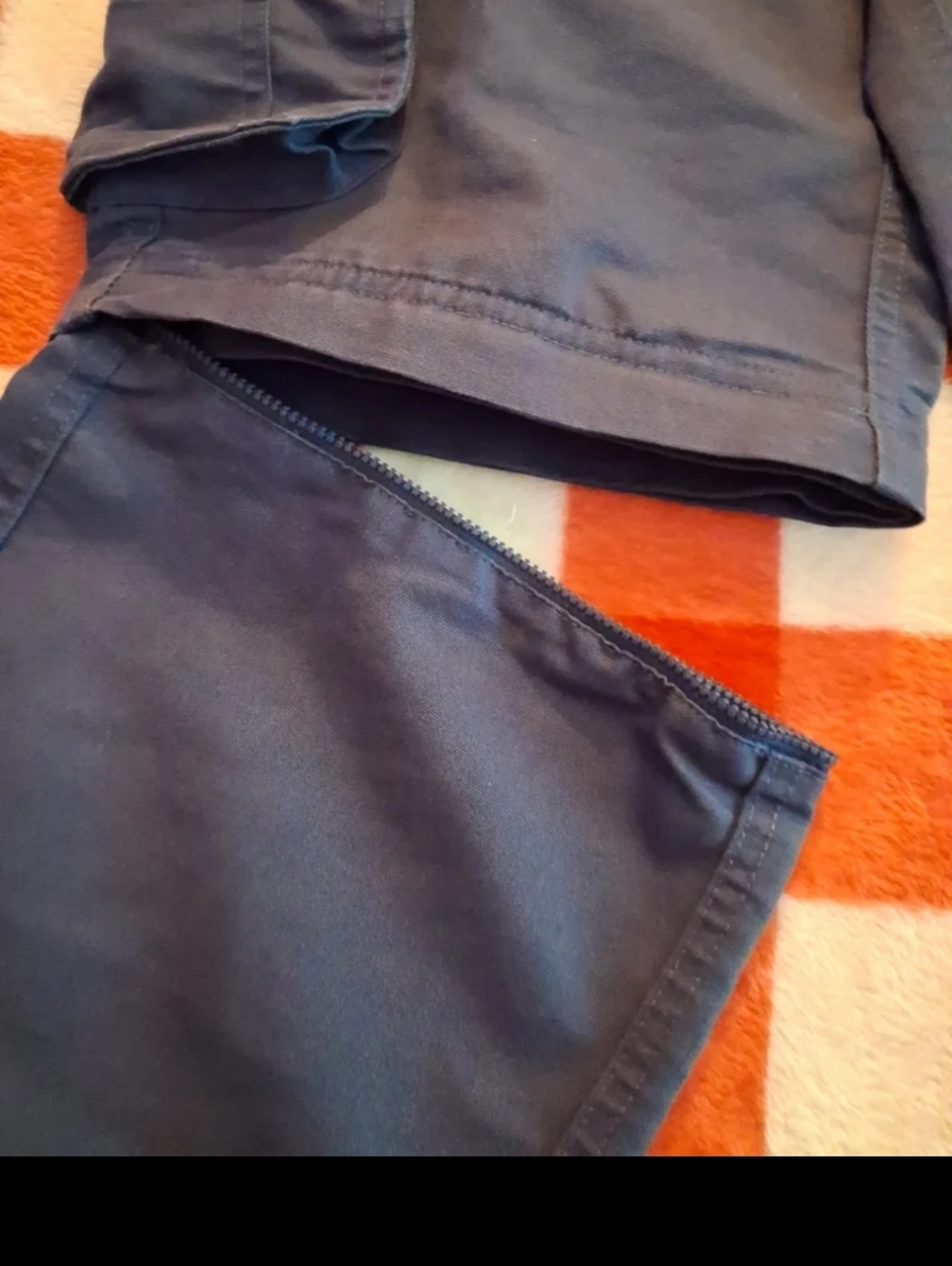 Boy Cub Scouts BSA Switchback Convertible Cargo Pants Shorts Size 8 Navy Uniform - Picture 9 of 14